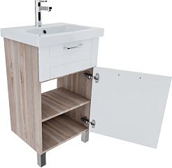 Iddis Мебель для ванной New Sena 50 белая/светлое дерево – фотография-5